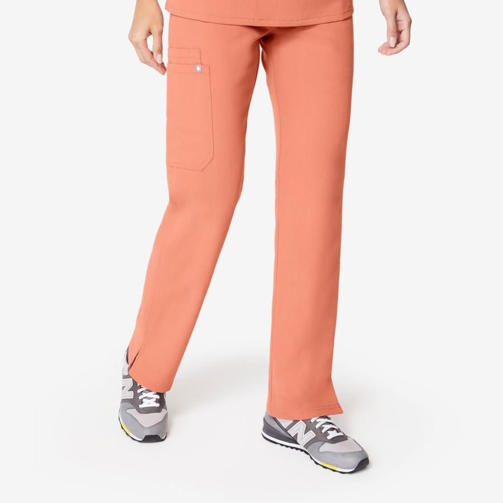 FIGS Kade Scrub Pants - Coral